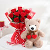 Teddy and Roses Gift Combo Online