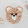 Gift Teddy Bear Cream Cake Eggless (1 Kg)