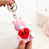 Teddy Love Personalized 3D Keychain Online