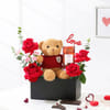 Buy Teddy Love Valentines Day Gift Arrangement