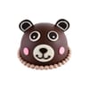 Teddy-Shaped Chocolate Cake with Chiffon and Ganache