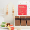 Temple And Peacock Design Bhai Bhabhi Rakhi And Assorted Chocolates Online