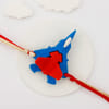 Gift Temple Design Family Rakhi Set with Kaju Katli