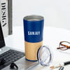 Gift The Good Stuff - Personalized Blue Tumbler For Men