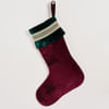 The Royal Velvet Stocking - Red With Customer Online