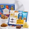 Thewa Kundan Rakhis And Sweets Hamper Online
