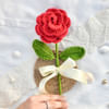 Timeless Love Handcrafted Crochet Red Rose Online