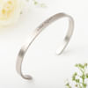 Timeless Radiance - Personalized Silver Cuff Bracelet For Women Online