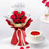 Timeless Roses & Cake Combo