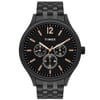 TIMEX-Stainless-Black Bracelet-Resistant Watch
