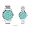 Timex Tiffany Blue Dial St Steel Bracelet Watch Set