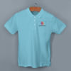 Shop Titlis Polycotton Polo T-shirt for Men (Sky Blue)