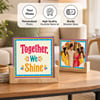 Gift Together We Shine Personalized Double-Sided Frame