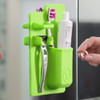 Toothbrush And Toothpaste Organizer - Wall Stickable - Single Piece Online