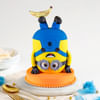 Topsy-Turvy Minion Fondant Cake (3 Kg) Online