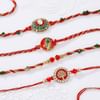 Traditional Kundan Work Rakhis-Set Of 4 Online