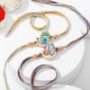 Buy Traditional Peacock Rakhi Set with Dry Fruits