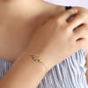 Shop Tree Of Life 18K Gold Plated Silver Adjustable Bracelet