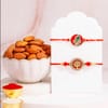 Tree of Life & Peacock Rakhi with Almonds Gift Set