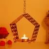 Tree Shape Wall Hanging Metal Tealight Candle Holder IGP 1 pc