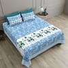 Tribal Themed Greek Base King Bedsheet Set