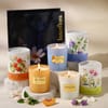 Buy Trio of Scented Candles 150gms - Peach Mandarin, Gardenia Glow & The First Rain