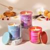 Trio of Scented Candles 340gms Harvest Moonlight,Dulce At Dawn & Midnight Medley