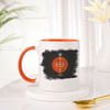 Trishul And Damru Personalized Mug With Orange Handle Online