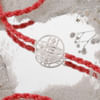 Trishul Chakra Silver Rakhi Online