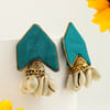 Buy Turqoiuse N Shell Earrings