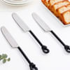 Gift Twisted Handle Butter Knife - Set Of 6