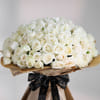 Gift Ultimate 100 White Roses Hand Tied