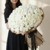 Shop Ultimate 100 White Roses Hand Tied