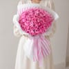 Gift Unforgettable 50 Pink Roses Hand Tied