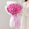 Unforgettable 50 Pink Roses Hand Tied Online