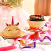 Gift Unicorn Theme Chocolate Pinata Ball Cake (500 Gms)