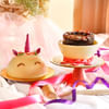 Gift Unicorn Theme Chocolate Pinata Ball Cake (750 Grams)