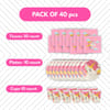 Buy Unicorn Themed Party Tableware Set Plates Cups and Napkins - Set of 40