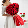 Buy Valentine 25 Red Roses Bouquet