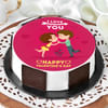 Valentine Kissing Proposal Cake Online