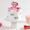 Gift Valentine Love XOXO Cream Cake