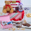 Valentine's Day Chocolate And Cookies Gift Basket Online