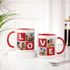 Valentine's Day Personalized Picture Perfect Love Mugs - Set Of 2 Online