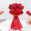 Gift Valentine's Day Romace Blooms And Truffle Cake