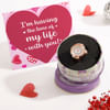 Valentine's Day Rose Gold Finger Watch Combo Online