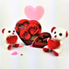 Valentine Teddy With Truffle Online