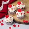 Buy Valentines Chocolate Heart Cupcakes - Set Of 4