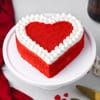 Valentines Sweet Heart Red Velvet Cake