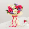 Gift Vibrant Flowers & Choco Truffle Cake Combo