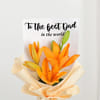 Buy Vibrant Orange Lily Best Dad Bouquet